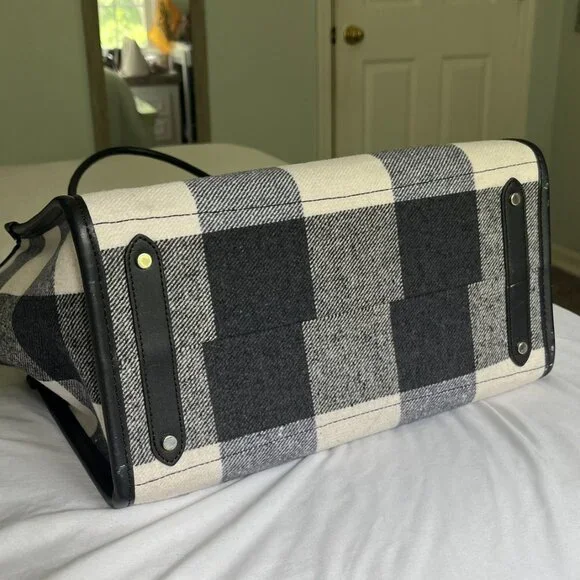 Kate Spade Ella Plaid Print Large Zip Tote - Picture 4 of 4